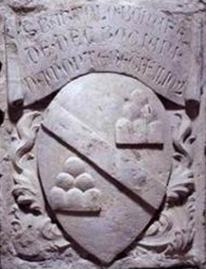 stemma gentilizio della famiglia Crociani , produzione fiorentina, scudo araldico; cartiglio. Data di creazione: 1375 (Fonte: culturaitalia.it)